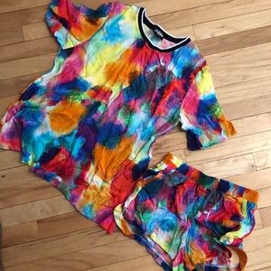 Tie dye Short set